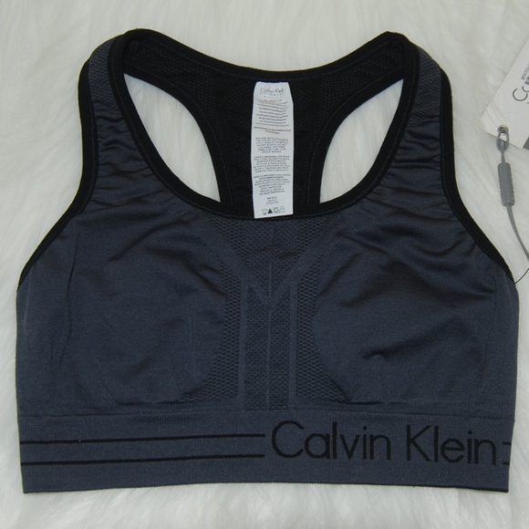 Calvin Klein Other - NWT Calvin Klein Gray, Black Sports Bra Sz XS